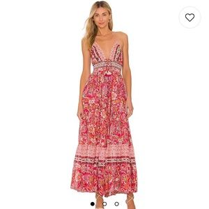 Free people Real love maxi dress in meadow combo size S NWT